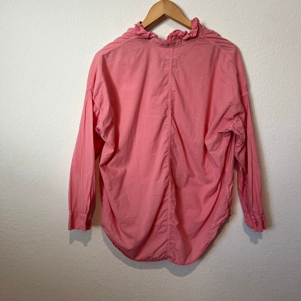 A Shirt Thing Carmine Pink Penelope Cabo Long Sleeve Top Women's Size Small - Picture 3 of 5